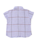 Frill Gingham Plaid Shirt
