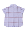 Frill Gingham Plaid Shirt