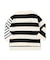 Cotton Knit Striped Long Sleeve Tee
