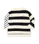Cotton Knit Striped Long Sleeve Tee