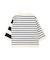 Cotton Knit Striped Long Sleeve Tee