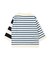 Cotton Knit Striped Long Sleeve Tee
