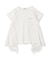 Smooth Cotton Jersey and Cutwork Lace Tee