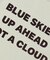 Smooth Cotton Jersey BLUE SKIES Tee