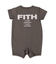 Baby Smooth Cotton Jersey and Back Logo Rompers