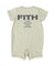 Baby Smooth Cotton Jersey and Back Logo Rompers