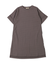 Smooth Cotton Jersey and Back Logo Dress