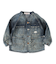 8oz Denim Collarless Coverall Jacket