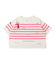 Cotton Jersey Striped and Printed Tee