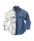 Tulle Collar and Work Denim Shirt Jacket