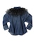 Tulle Collar and Work Denim Shirt Jacket