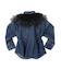 Tulle Collar and Work Denim Shirt Jacket