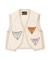 Uneven-nep Vintage Vest
