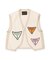 Uneven-nep Vintage Vest