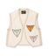 Uneven-nep Vintage Vest