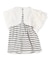Asymmetry Sailor Collar Sleeveless Tee