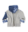 Jacquard Switching Hoodie Jacket