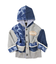 Jacquard Switching Hoodie Jacket