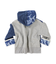 Jacquard Switching Hoodie Jacket