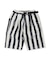 Striped Patchwork Shorts