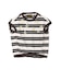 Striped Button Sleeveless Tee