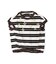 Striped Button Sleeveless Tee