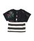 Striped Collar Sleeveless Tee