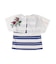 Striped Collar Sleeveless Tee