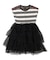 Striped Cotton Jersey Tiered Docking Dress