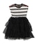Striped Cotton Jersey Tiered Docking Dress