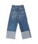 Denim Rolled-up Pants