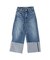 Denim Rolled-up Pants