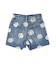 Denim Sparkle Dot Shorts