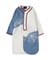 Sheer Chambray Baseball Dress