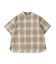 Ombrecheck Band Collar Shirt