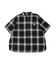 Ombrecheck Band Collar Shirt