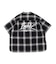 Ombrecheck Band Collar Shirt