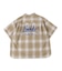 Ombrecheck Band Collar Shirt
