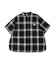 Ombrecheck Band Collar Shirt