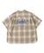Ombrecheck Band Collar Shirt