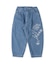 8oz Denim Graffiti Ballooned Long Pants