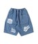 8oz Denim Graffiti Twisted Shorts