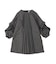 Melange Twill Front-pleated Dress