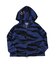 Patterned Zip-up Sweat Hoodie