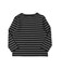 Striped Cotton Jersey Boat-neck Long Sleeve Tee