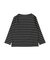 Striped Cotton Jersey Boat-neck Long Sleeve Tee