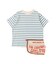 Striped Cotton Jersey Apron Tee