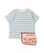 Striped Cotton Jersey Apron Tee