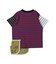 Striped Cotton Jersey Apron Tee