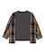 Cotton Jersey x Plaid L/S Shirt